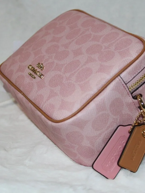 NWT Coach Mini Carey Powder Pink Purse - Picture 2 of 4